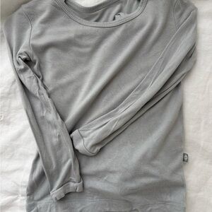 Kyte BABY Gray Pajama Bamboo Set Soft Long Sleeve